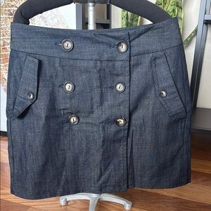 Amour Vert denim Sailor skirt